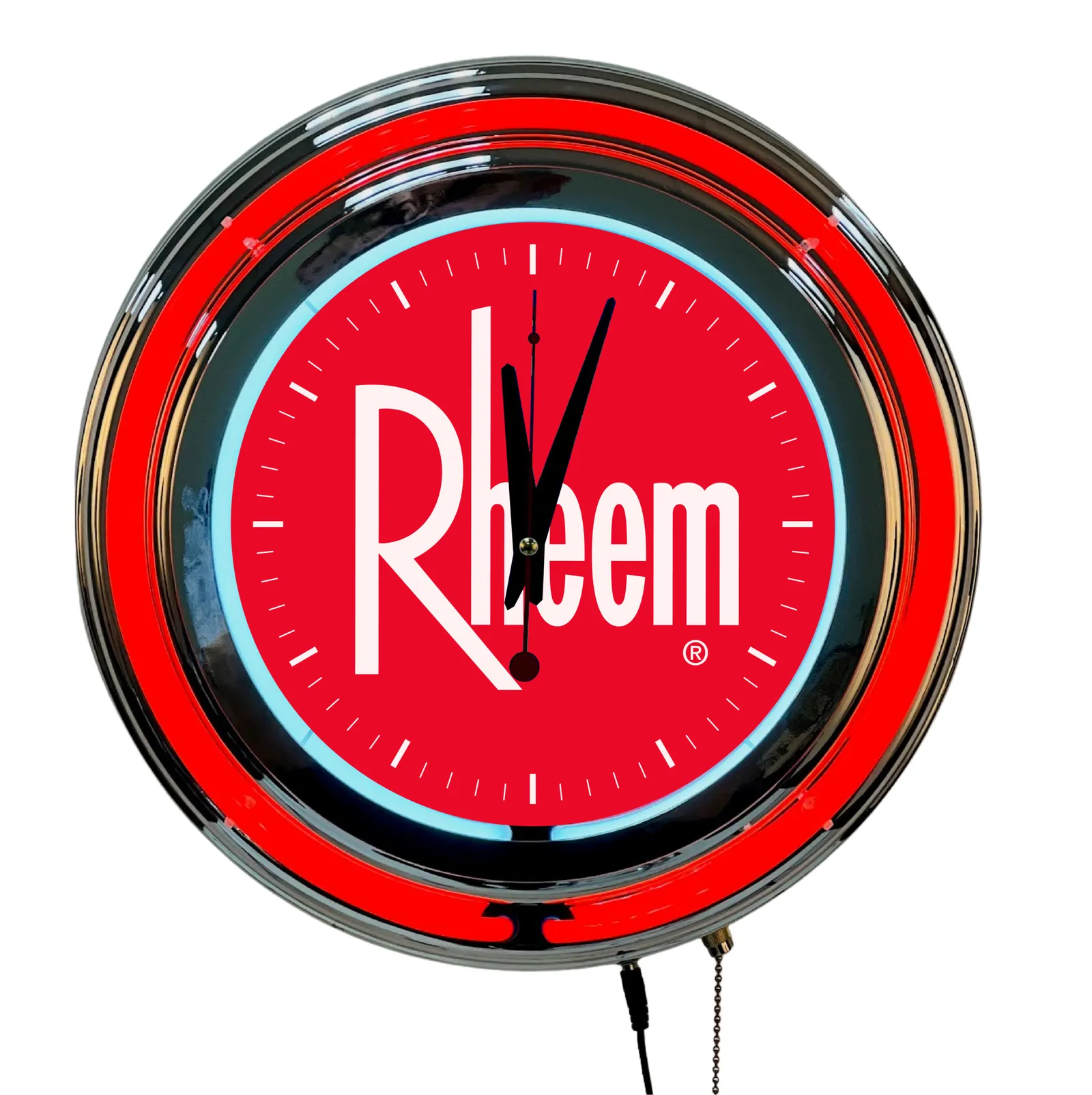 Custom logo neon clock