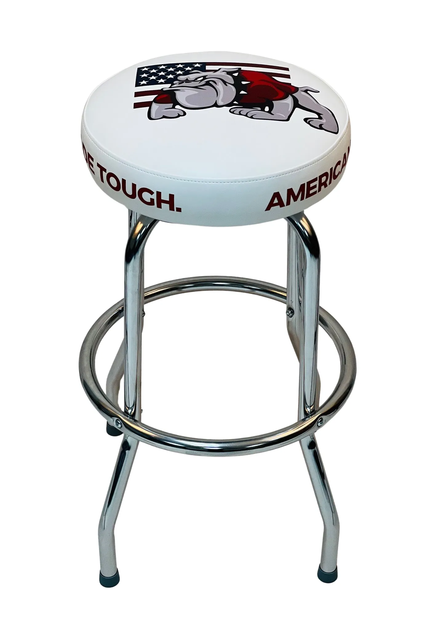 X1R-4 Deluxe Custom Bar Stool with Bulldog artwork